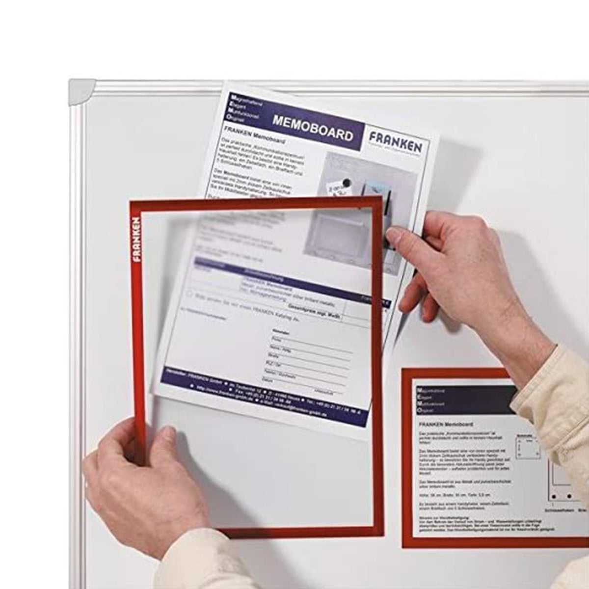 Dokumentenhalter | Magnetisch | A5 oder A4 | 5er-Set | 4 Farben