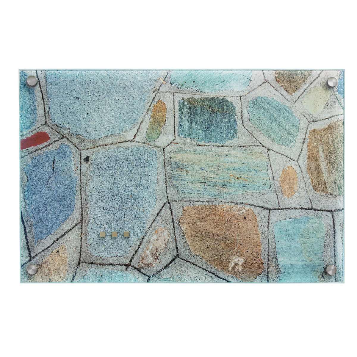 Design-Glas-Memoboard | Flagstone | 2 Größen