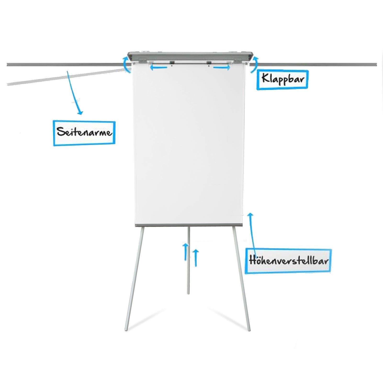 Flipchart Coyote | Dreibein-Stativ | Klappbar
