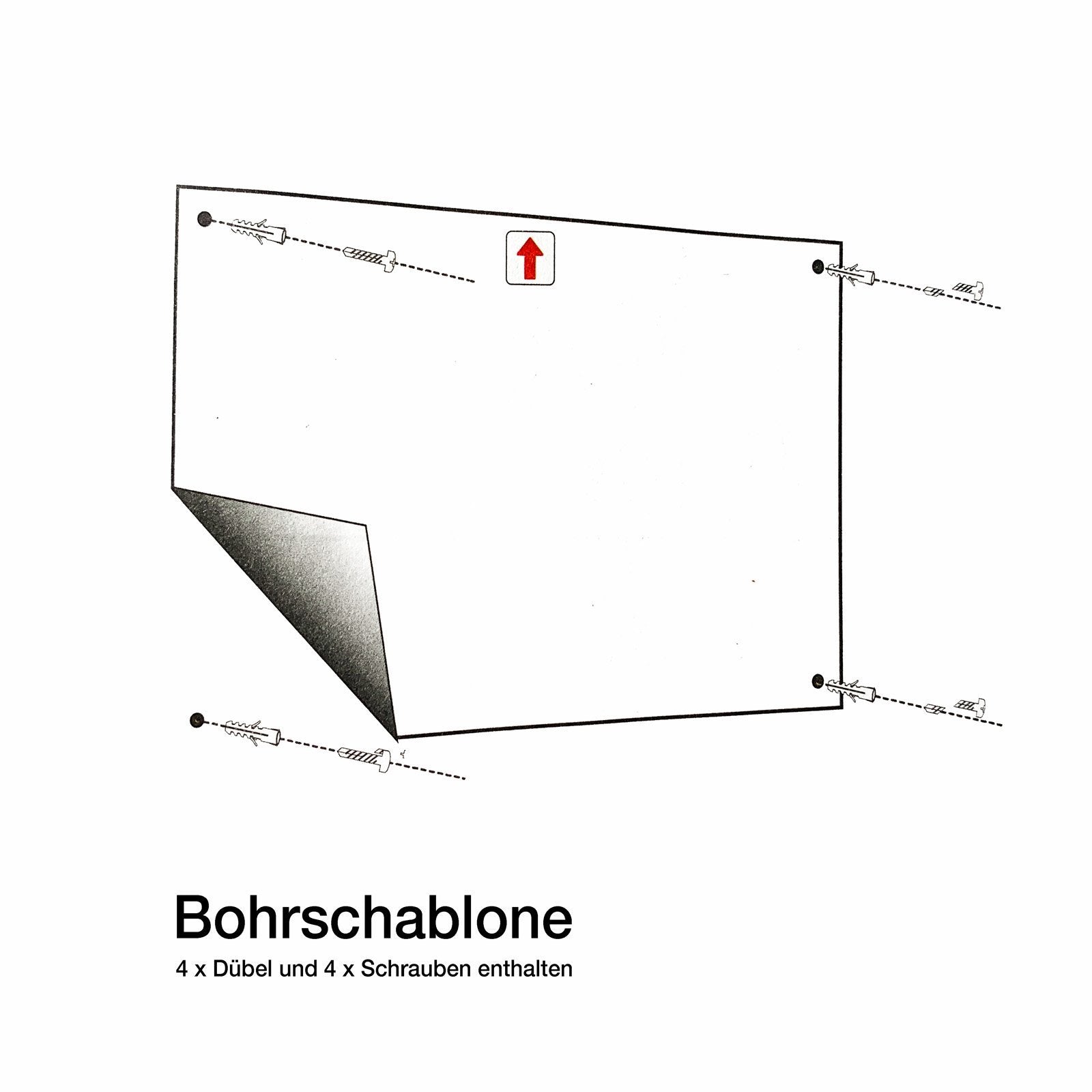 Glas-Whiteboard | Sicherheitsglas | Rahmenlos | 10 Größen