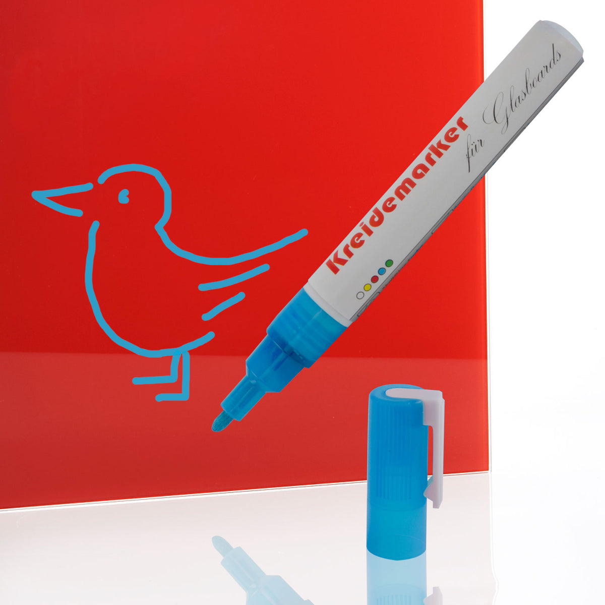 Kreidemarker | 12er-Set | Blau