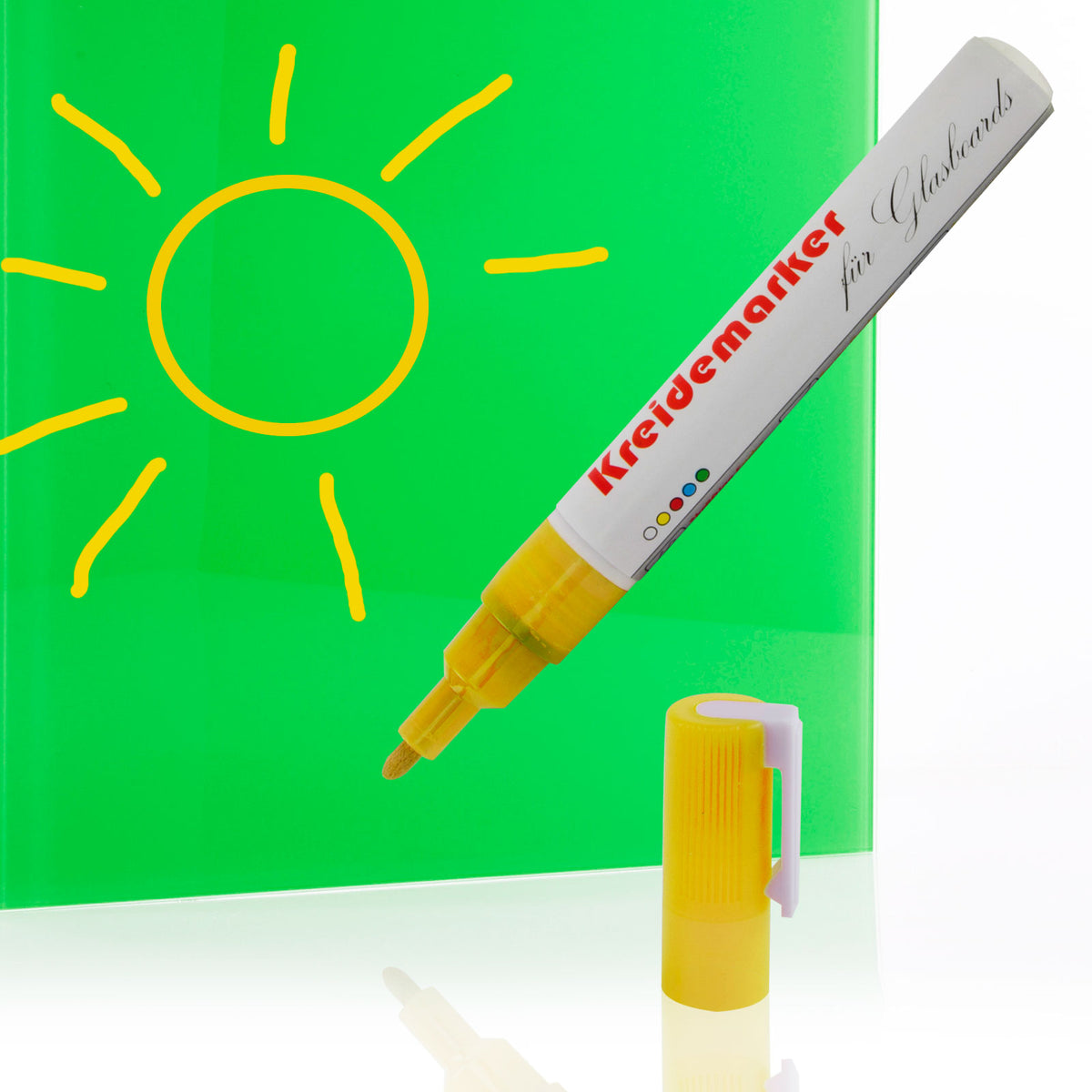 Kreidemarker | 12er-Set | Gelb