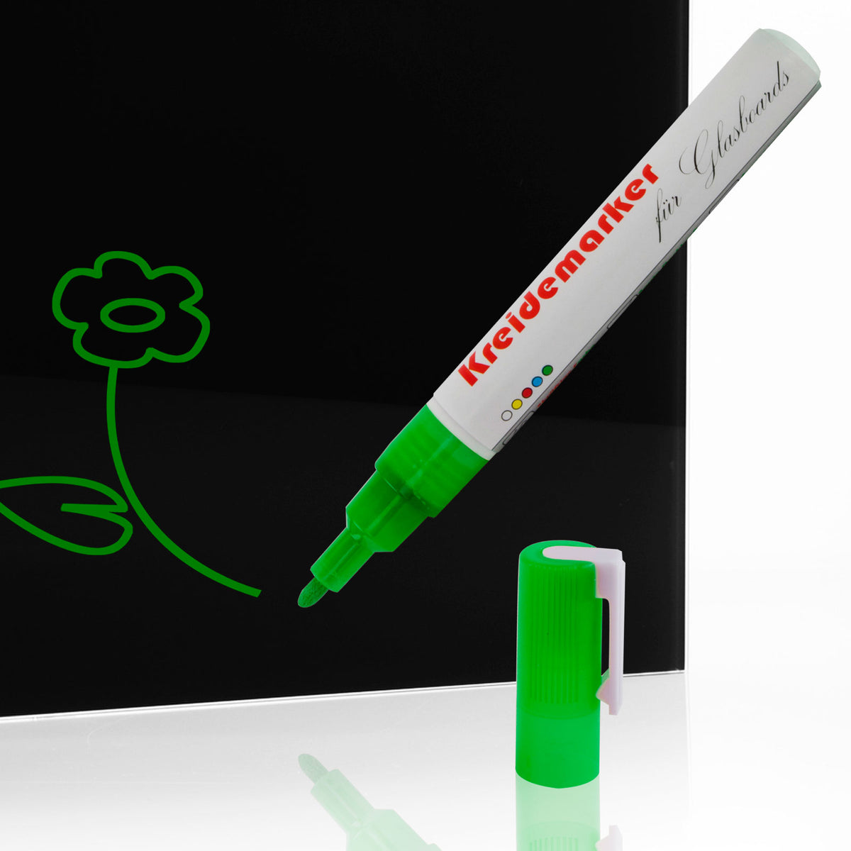 Kreidemarker | 12er-Set | Grün