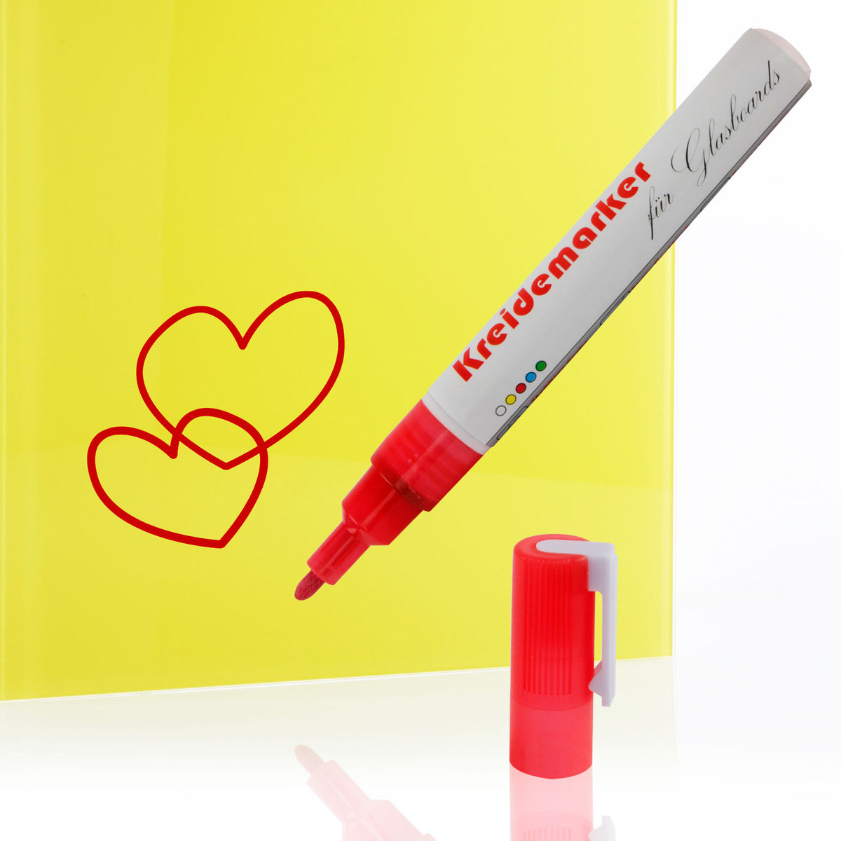 Kreidemarker | 12er-Set | Rot