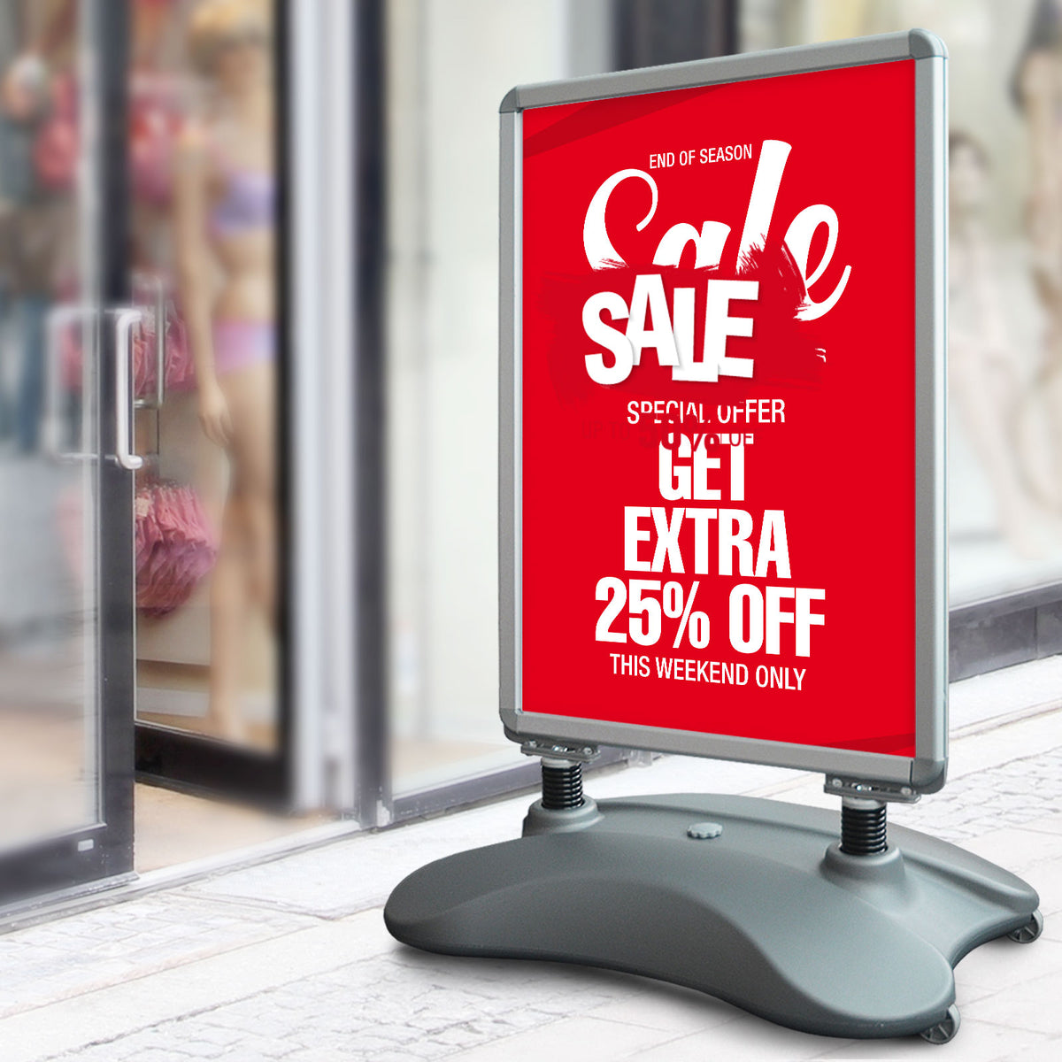 Kundenstopper | Outside Pro | Mit Wassertank für festen Stand | Format: A1