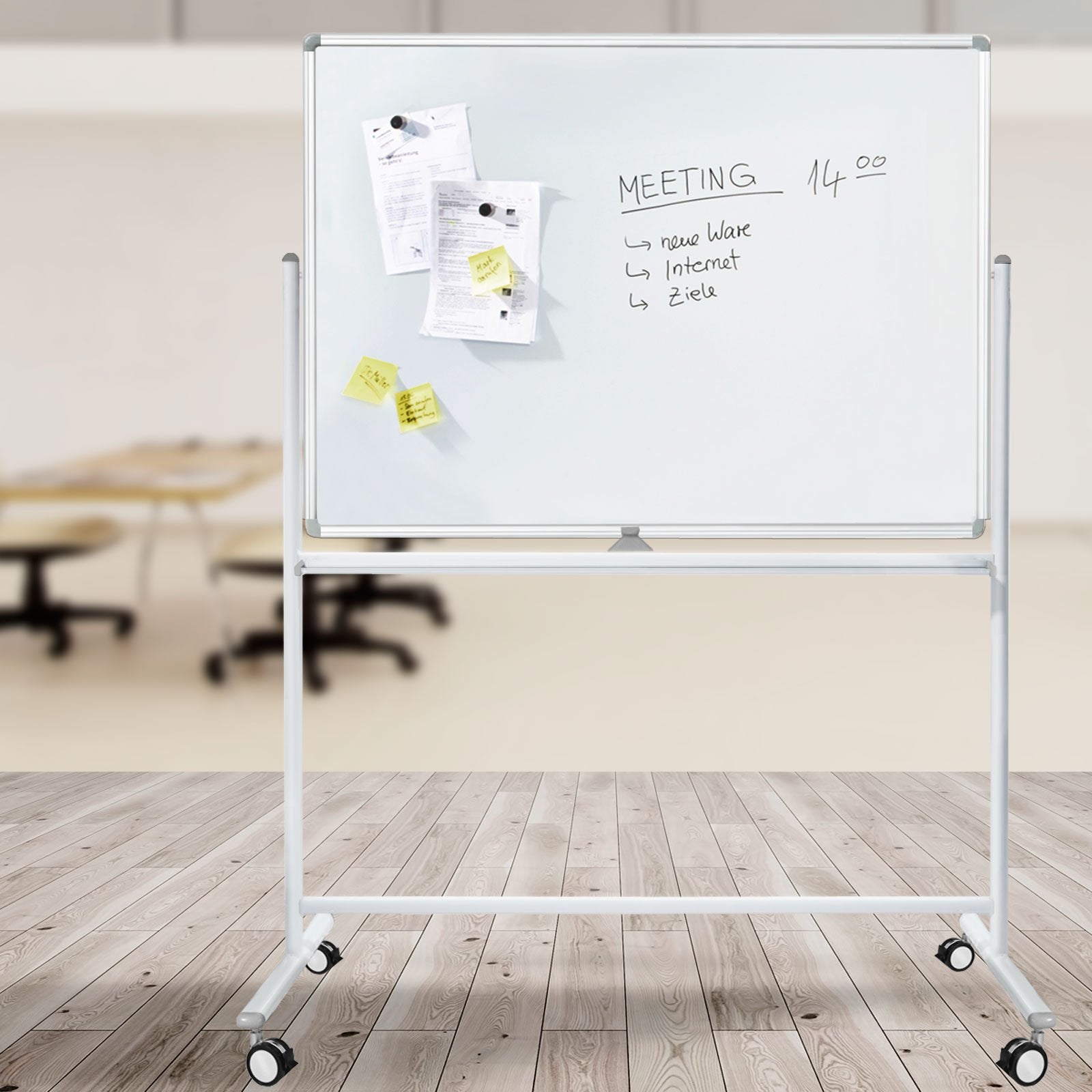 Whiteboard Stanford | Lackiert | Mobil & drehbar | 5 Größen