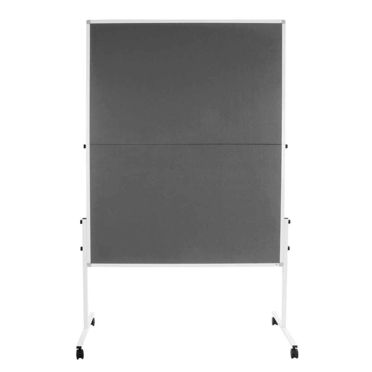Filz-Moderationstafel Klappbar Mit Rollen 150x120 cm 2 Farben | Grau