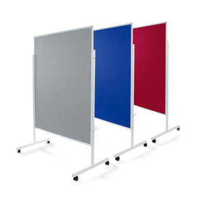 Filz-Moderationstafel | Einteilig | Mit Rollen | 150x120 cm | 3 Farben