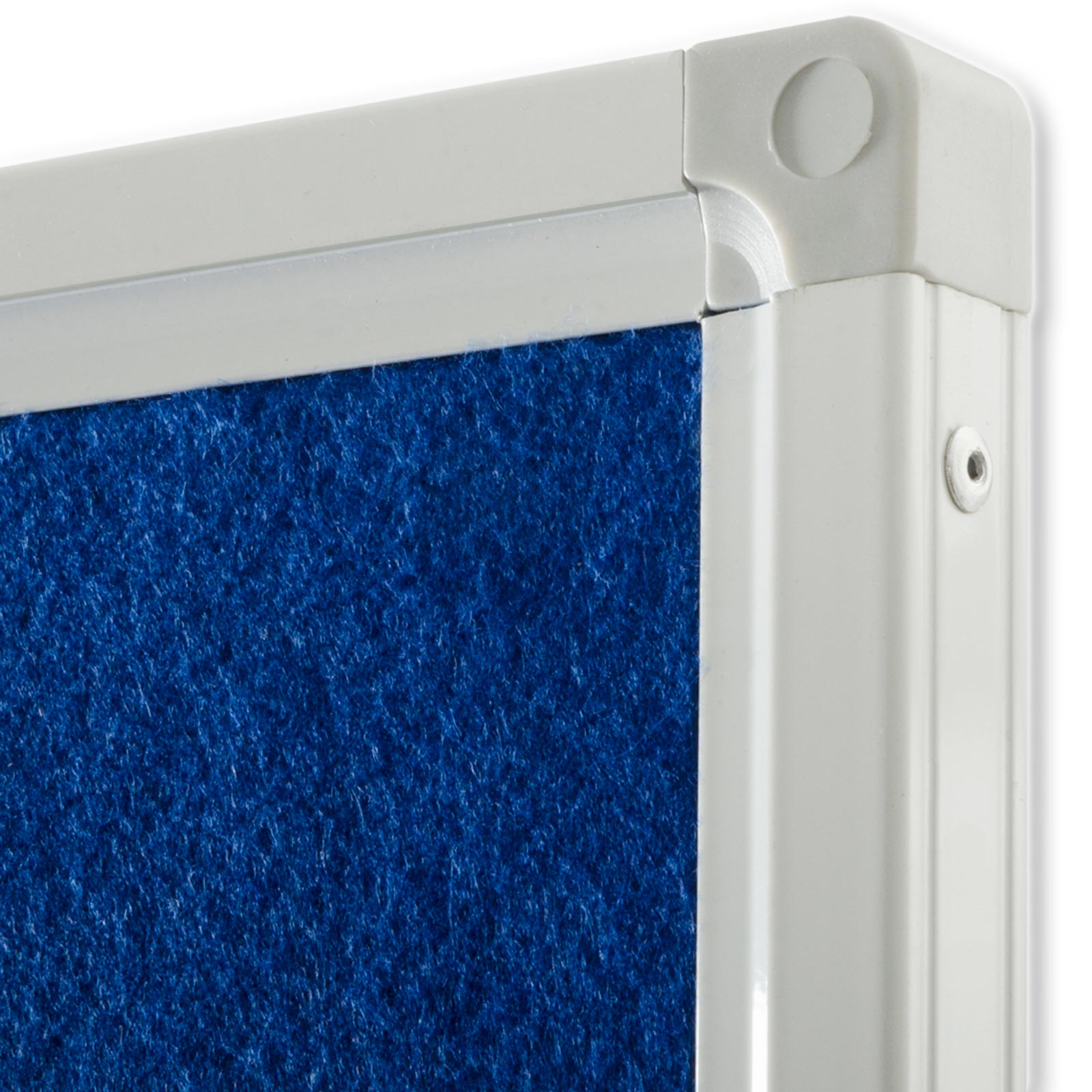 Filz-Moderationstafel Einteilig Mit Rollen 150x120 cm 3 Farben | Blau