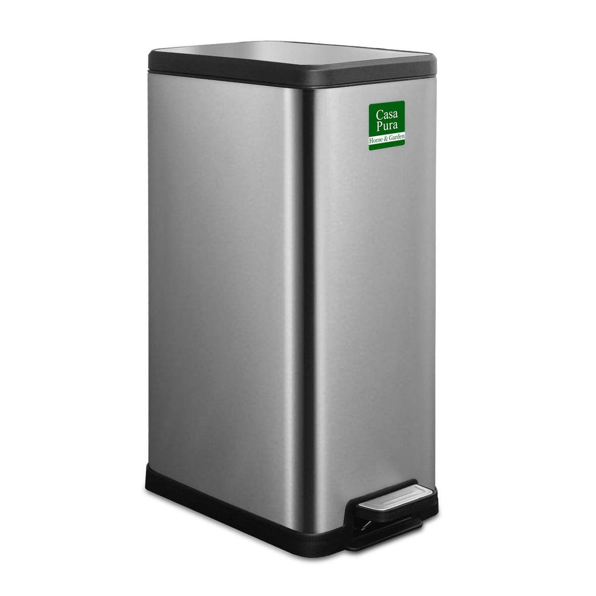 Mülleimer Zack | Edelstahl | Mit Absenkautomatik | 18 Liter