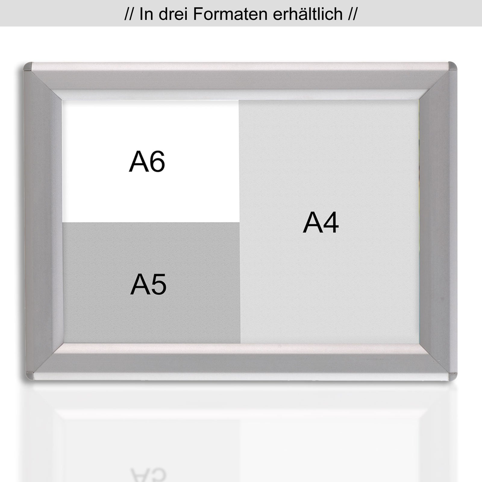 Wechselrahmen Opti-Clic | Rahmenbreite: 14 mm | Größen A4 bis A6