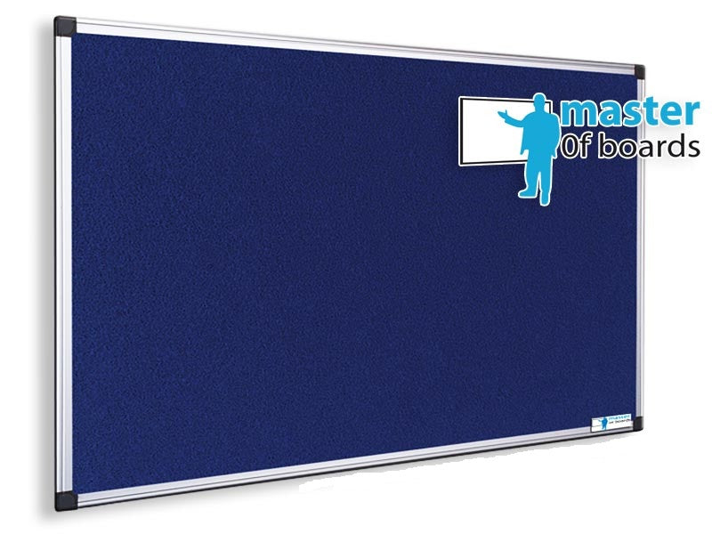 Filz-Pinnwand mit Aluminium-Rahmen | Blau | 5 Größen