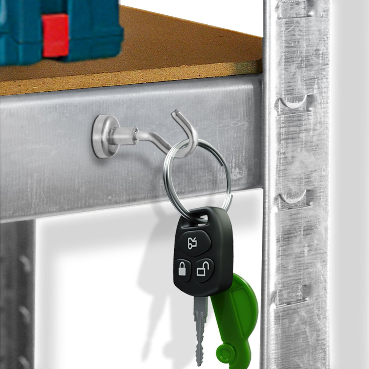 Neodym-Magnethaken | Stahl | 5er- oder 20er-Set