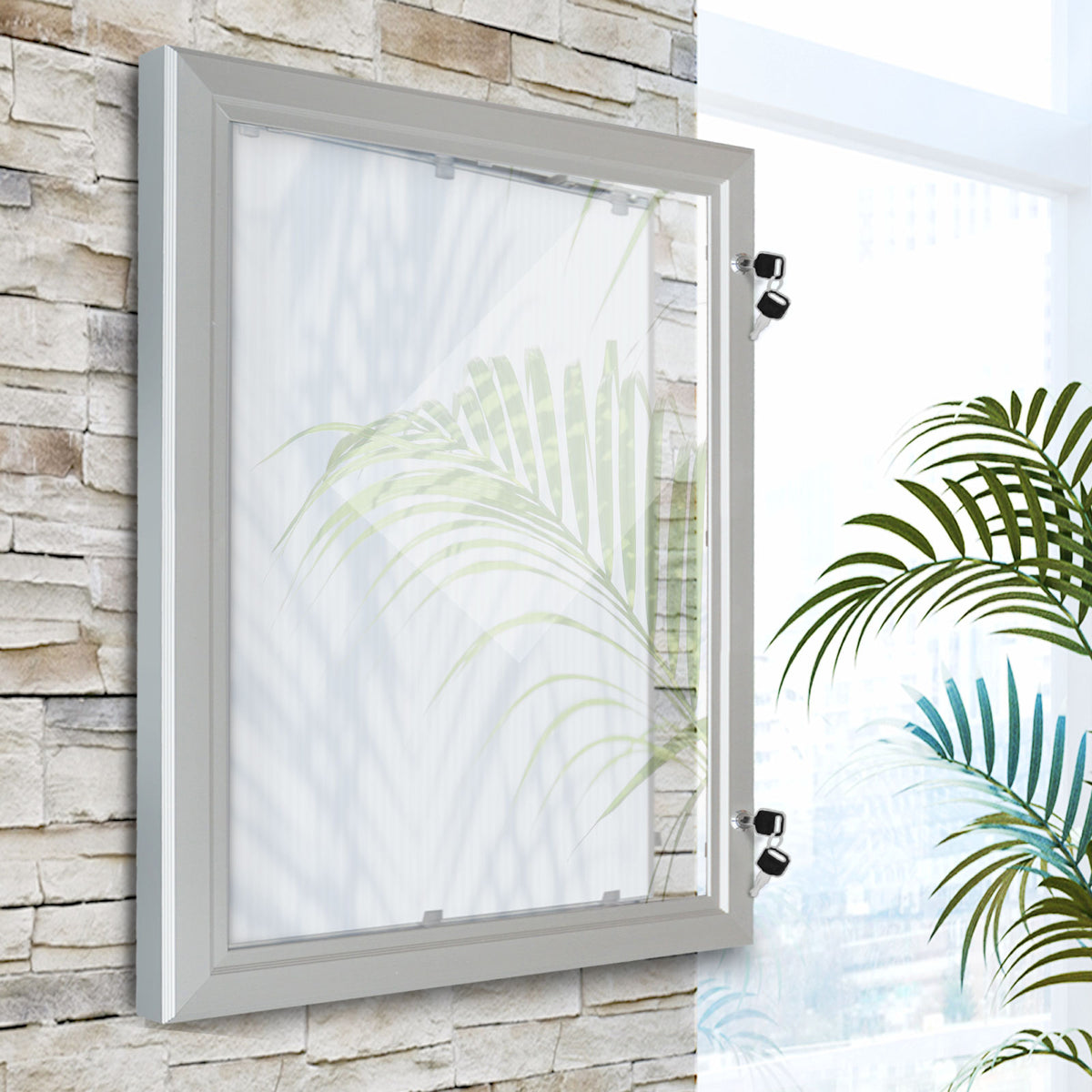 Außen-Schaukasten für Plakate | Posterrahmen | Abschließbar | Größen: A3 bis A0