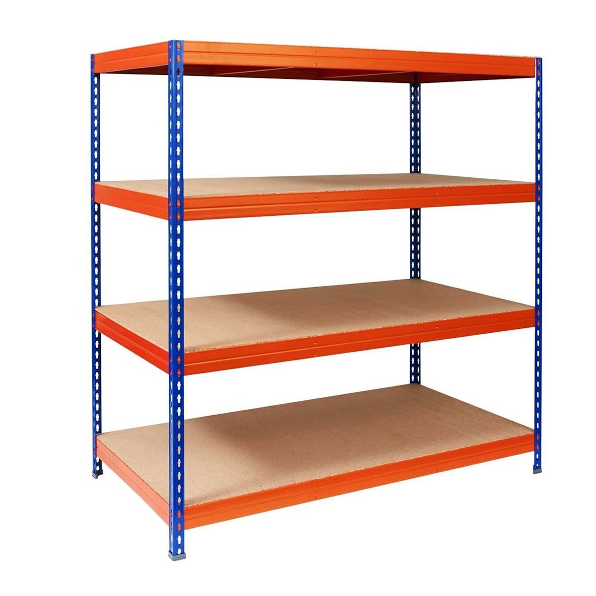 Weitspannregal | Blau-Orange | Traglast bis 1600 kg | 4 Größen