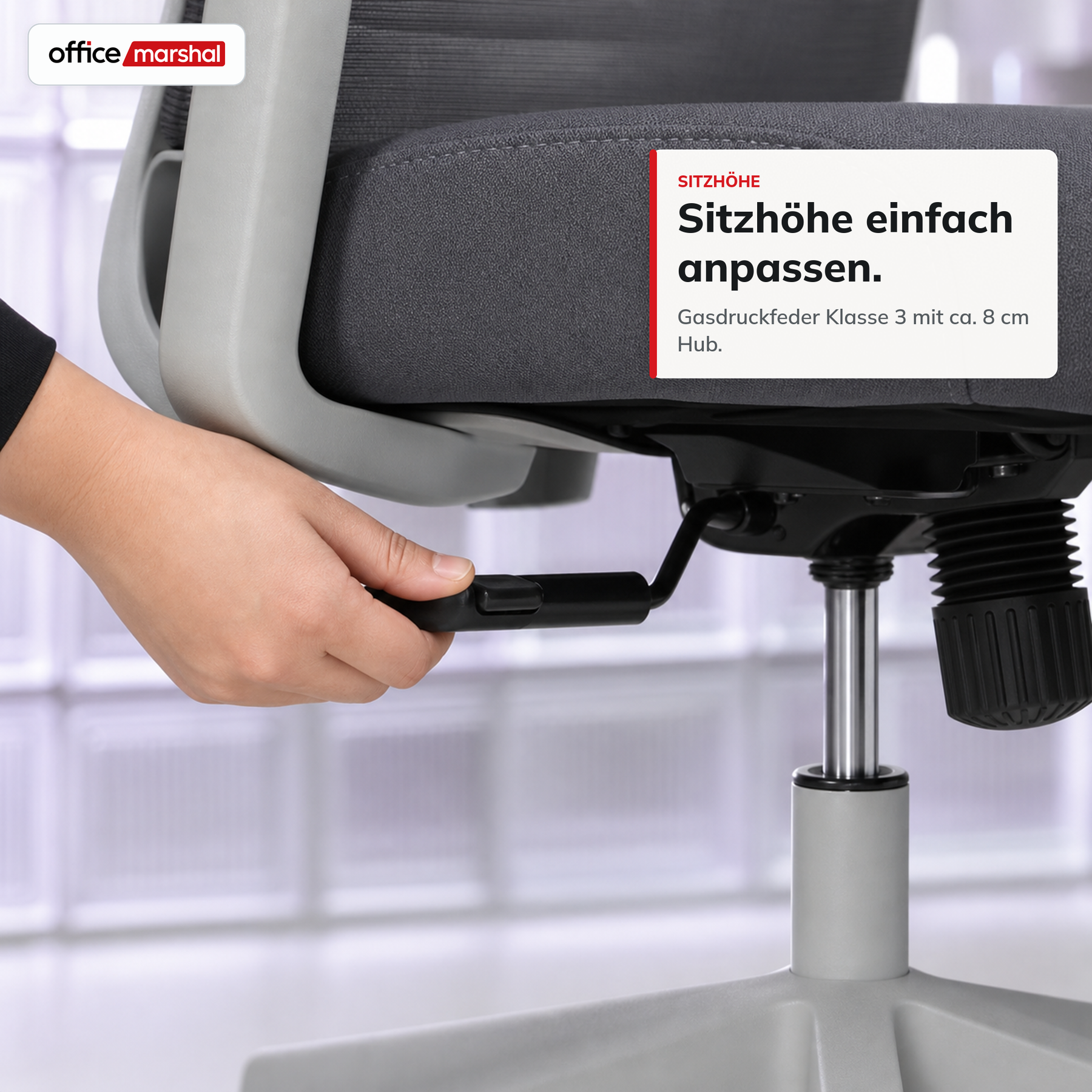 Bürostuhl | Victor | Ergonomischer Mesh-Schreibtischstuhl mit Kopfstütze, Lordosenstütze & 3D-Armlehnen | 2 Farben