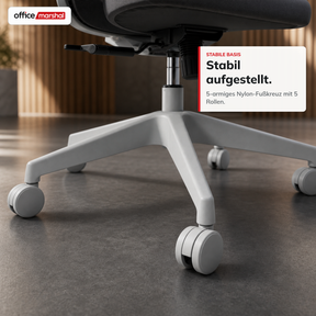 Bürostuhl | Victor | Ergonomischer Mesh-Schreibtischstuhl mit Kopfstütze, Lordosenstütze & 3D-Armlehnen | 2 Farben