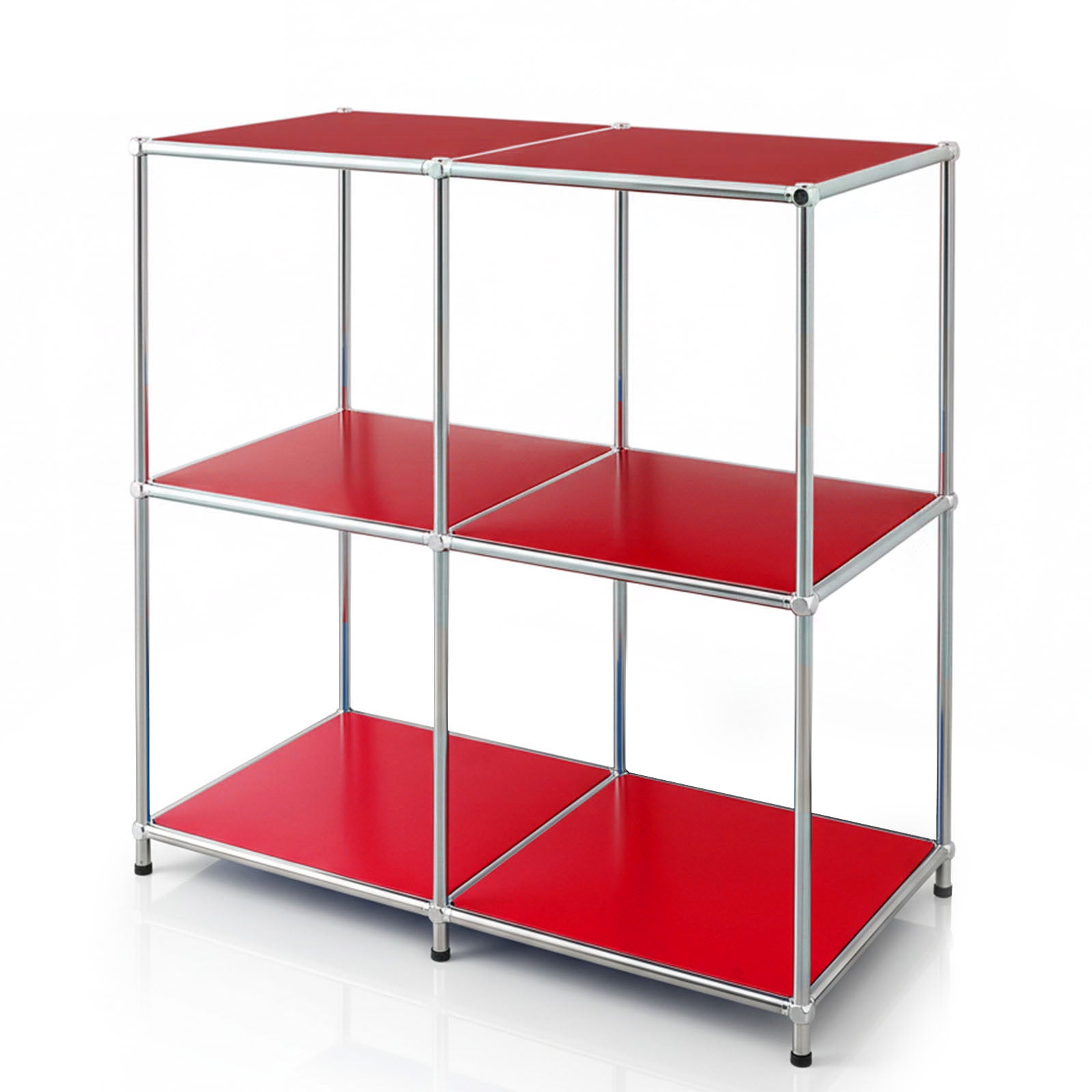 Metallregal | Concept Epure MK-027 | Offenes 3-stöckiges Sideboard & Ablageregal | In mehreren Farben erhältlich