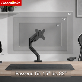 A1_Schwarz - Einarm für 1 Monitor