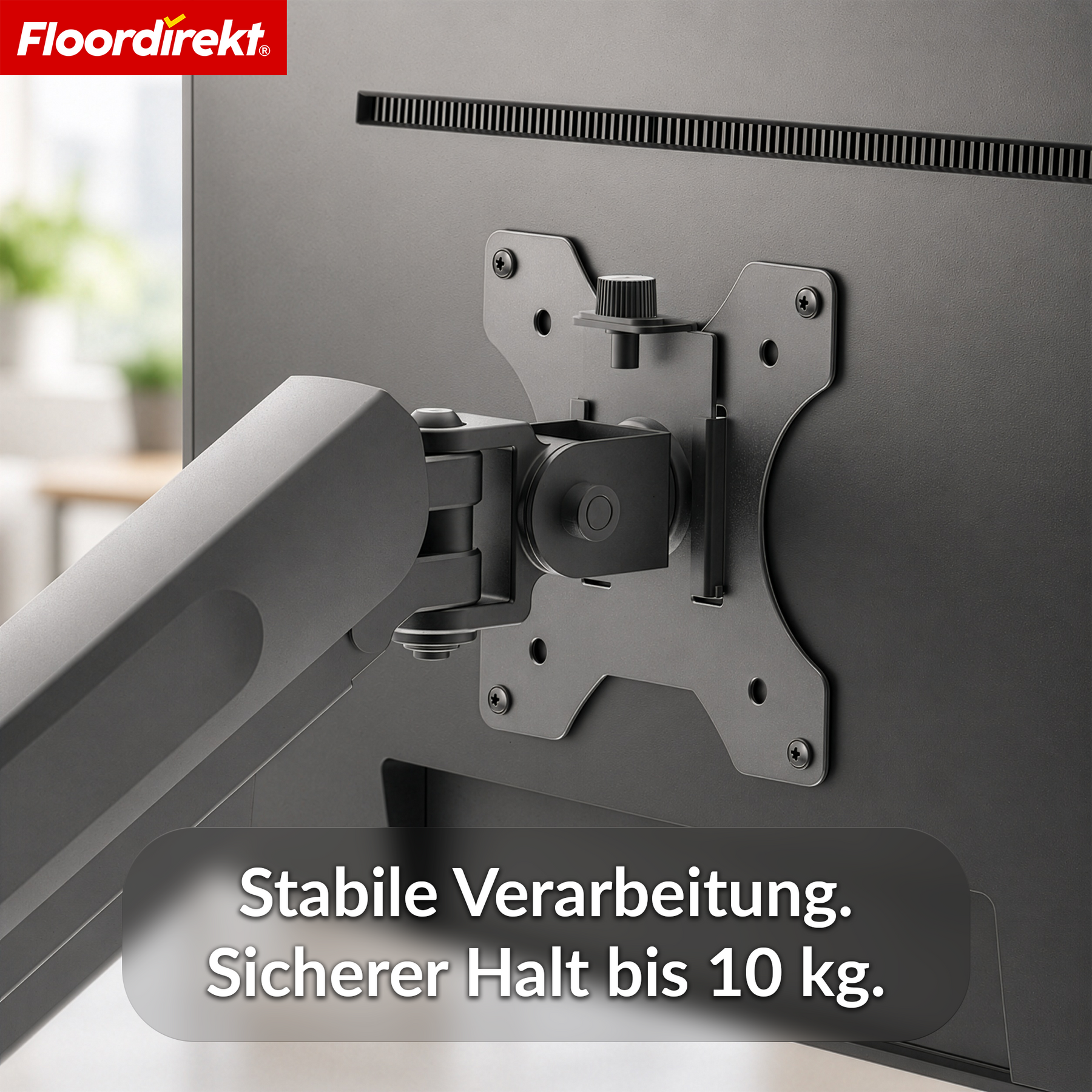 A1_Schwarz - Doppelarm für 2 Monitore