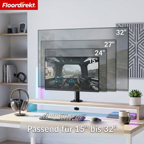 A2_Schwarz | Einarm für 1 Monitor