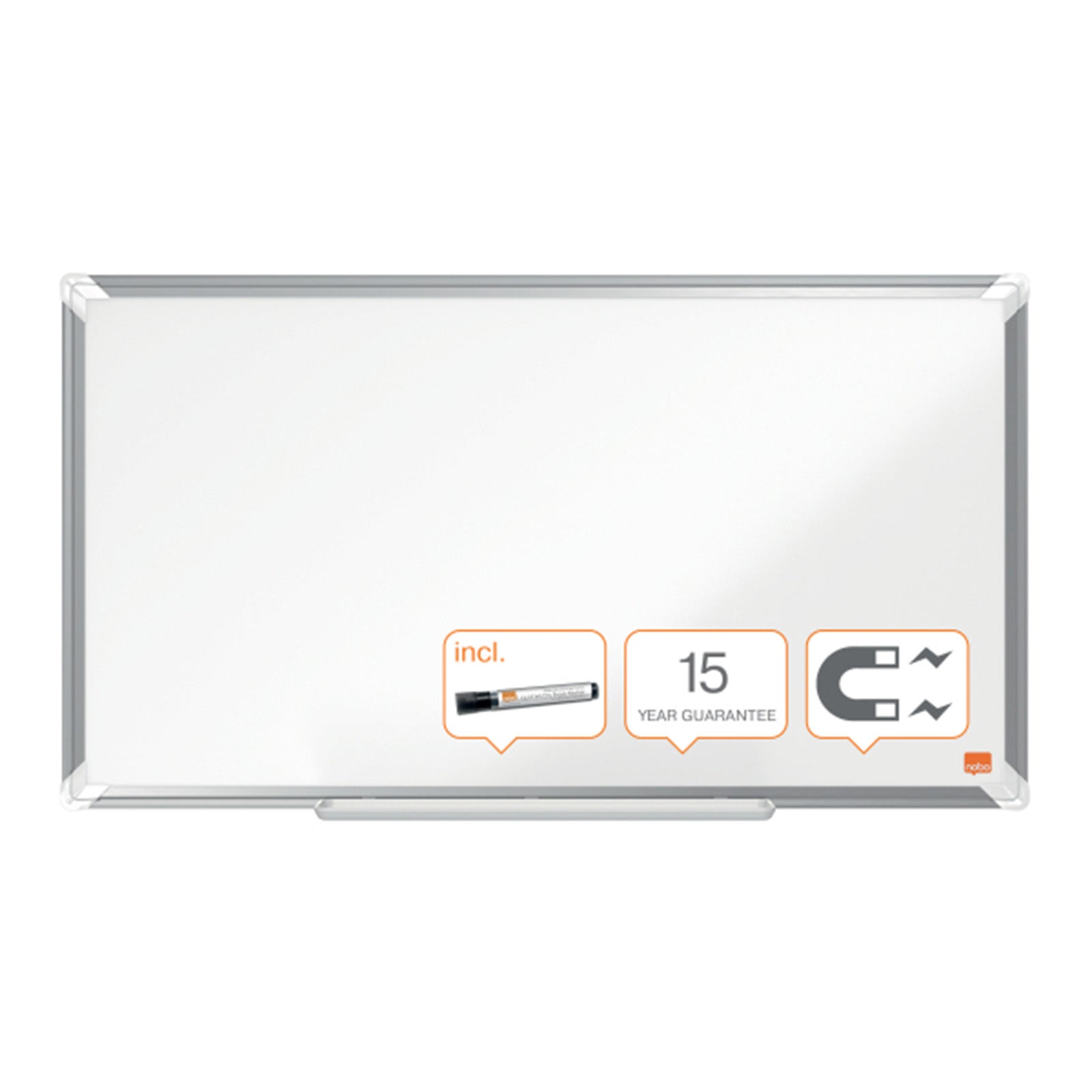 Nobo Whiteboard Premium Plus | Lackiert | Magnetische Oberfläche