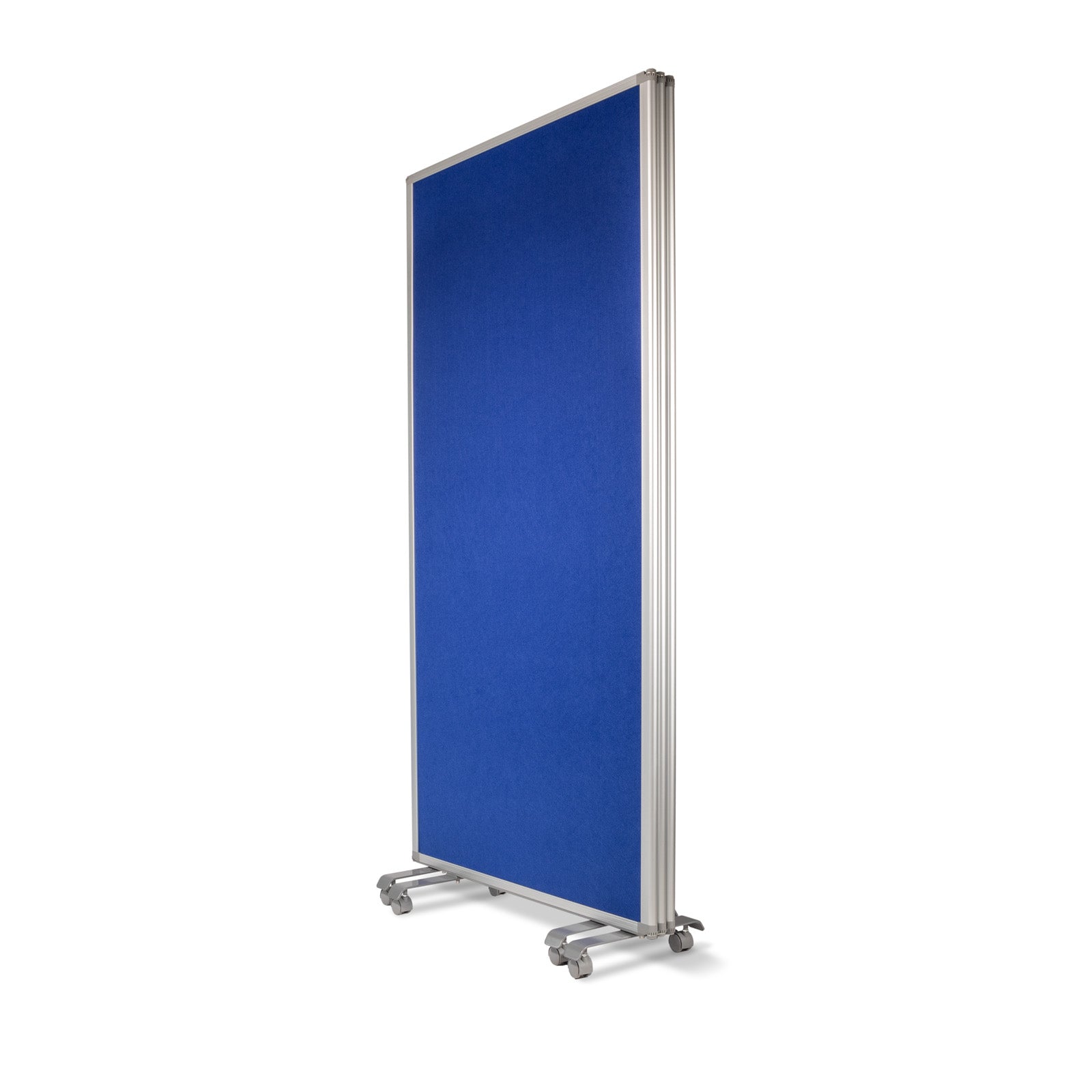 Filz-Stellwand Trennwand 3-teilig Mit Rollen 2 Farben & 2 Größen | Blau
