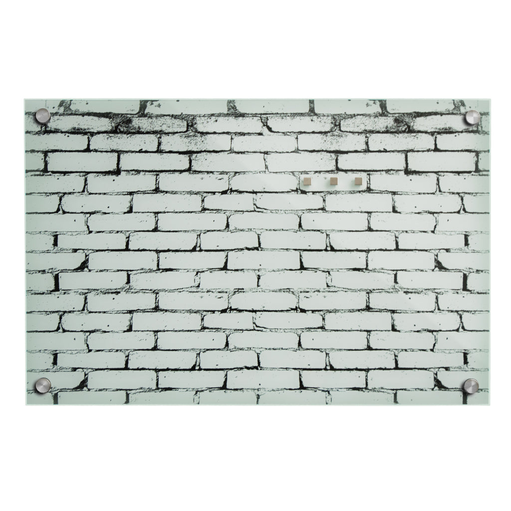 Design-Glas-Memoboard | Brick | 2 Größen