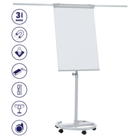 Franken Flipchart | ECO Mobil | Magnethaftend | Mit Seitenarmen