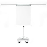 Mobiles Flipchart Shark Premium | Rollenfuß | Höhenverstellbar | 2 Papierhalter