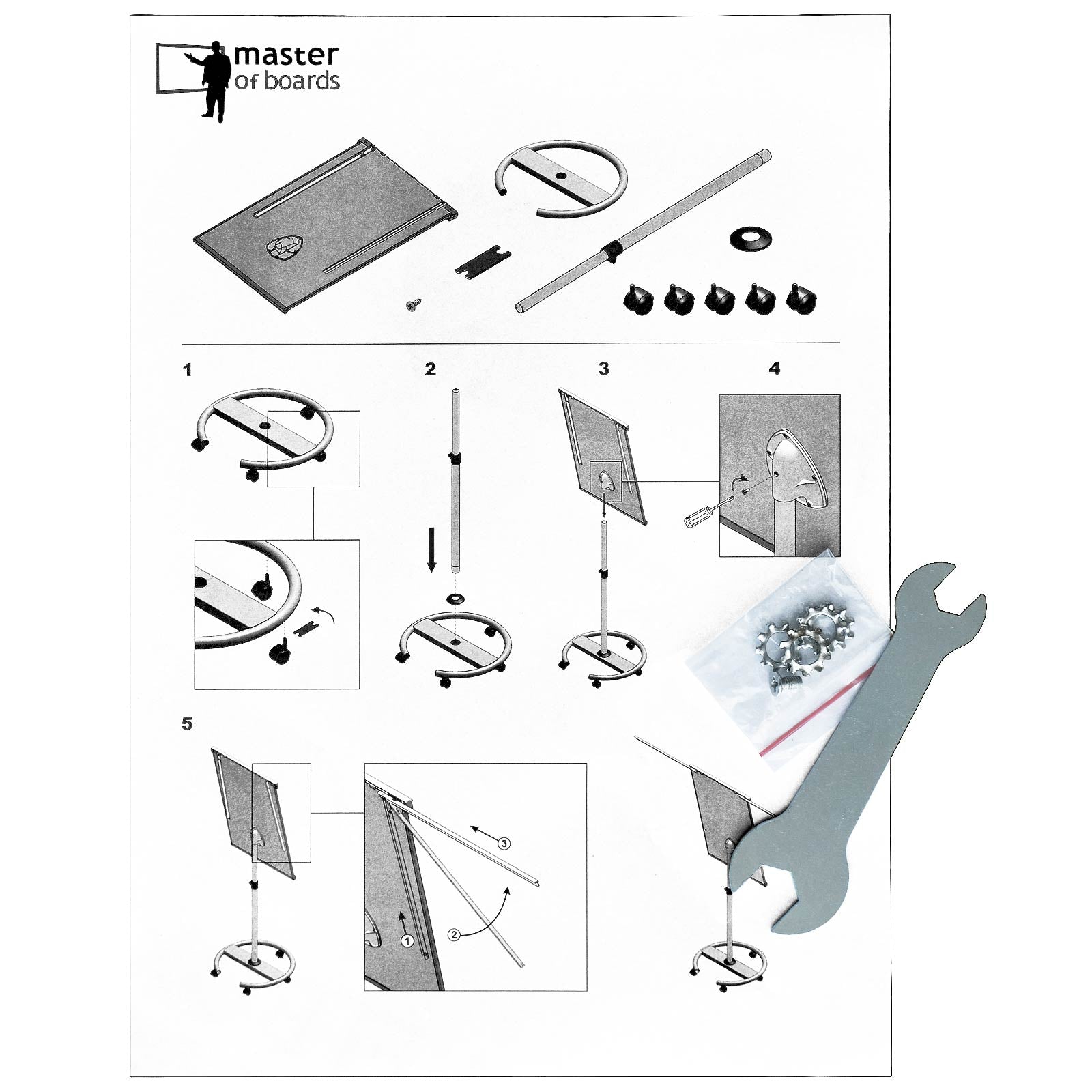 flipchart rollen aufbewahrung Mobiles Flipchart Shark Premium | Rollenfuß | Höhenverstellbar