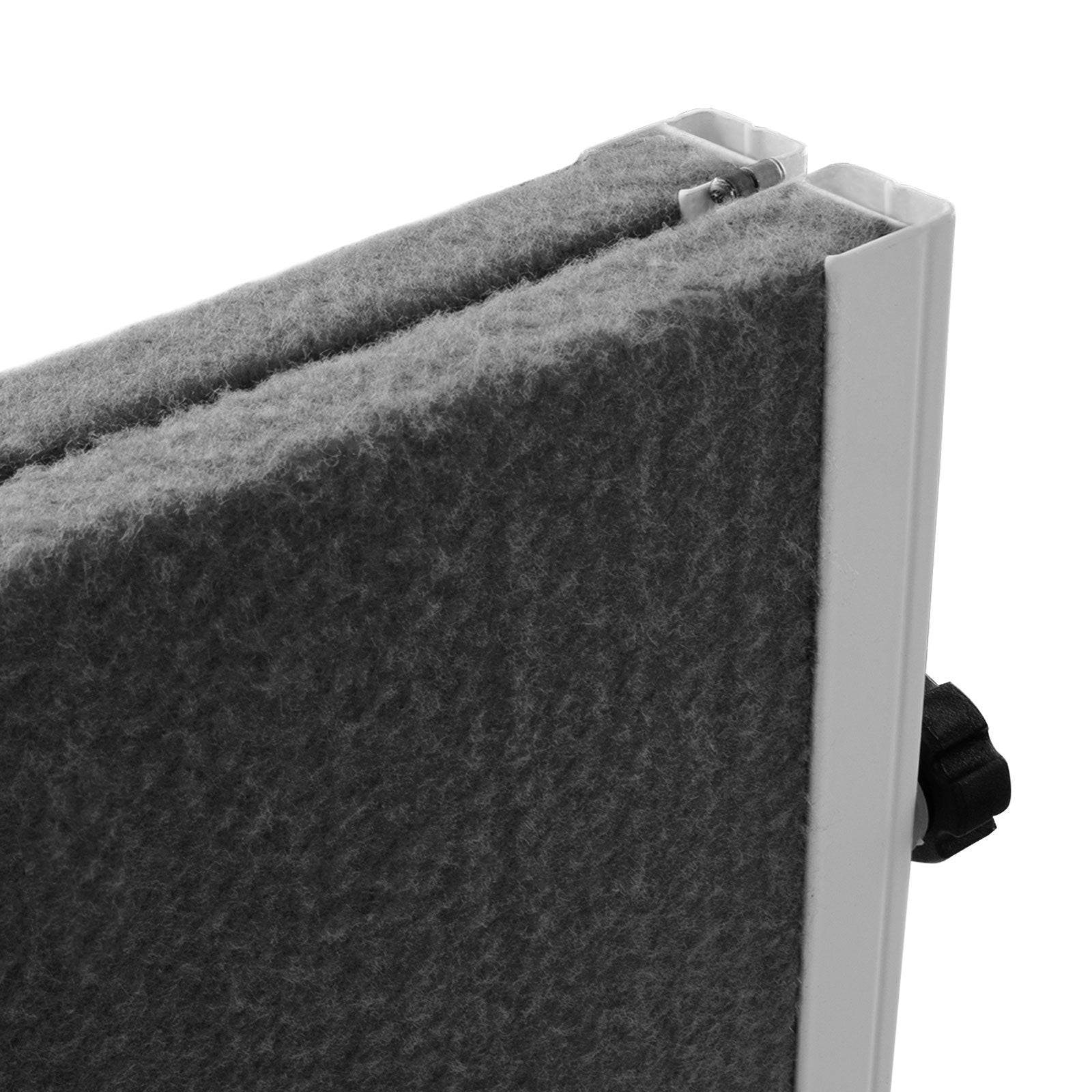 Filz-Moderationstafel Klappbar Mit Rollen 150x120 cm 2 Farben | Grau