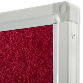 Filz-Moderationstafel Einteilig Mit Rollen 150x120 cm 3 Farben | Rot