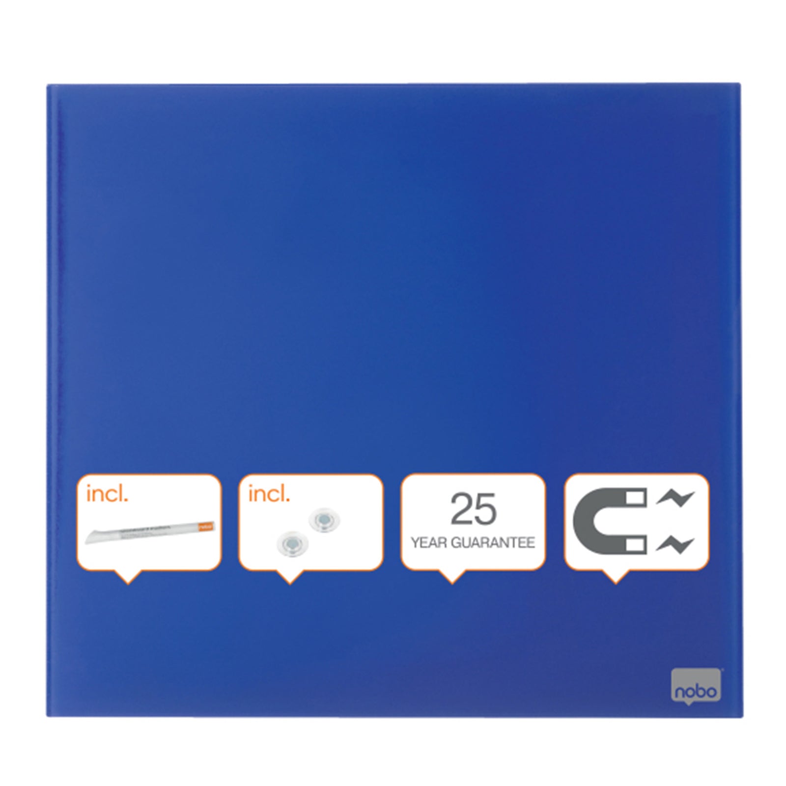 Nobo Glas-Whiteboard | Magnetisch | Inklusive Boardmarker & Magnete