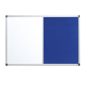 Kombitafel Whiteboard & Filzwand 2 Größen | Blau